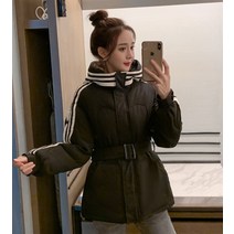 숏패딩 여성 벨티드 패딩 벨트 연말 모임 송년회 룩 겨울 여행 해돋이 복장 여자 후드 웰론 하프 하객 캐주얼 옷