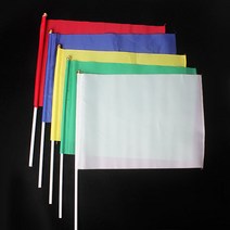 튼튼한 응원깃발/30x40cm 운동회깃발 청기백기 깃발춤, 파란색