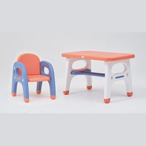 3살 앉아있는습관 의자책상세트 빨강 아기테이블 유아용책상