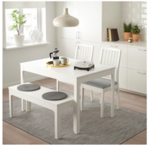 이케아 베르틸 의자패드 미끄럼방지 방석, 그레이2개