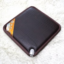 한일 전기방석 1인용, 고급다크브라운 2단조절, 45cmX45Cm