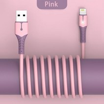 YUTOOL Quick Charge USB Cable For iPhone 14 13 12 11 Pro Max XS 6s 7 8 Plus Origin Mobile Phone Char, 분홍색_1m