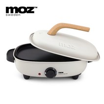 모즈 레트로 멀티쿠커 양면 전기그릴 DR-1200G, 아이보리