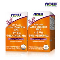 [한국공식총판] 나우푸드 루테인-지아잔틴맥스 30캡슐 2박스 (2개월분), 500mg x 30캡슐 x 2박스 (30g)