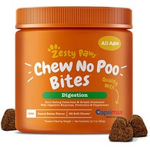 Zesty Paws Chew No Poo Bites - Coprophagia Stool Eating Deterrent for Dogs - Deter Stop Dog from Ea, 1