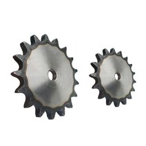 기어부품 1Pcs A3 스틸 10A 체인 드라이브 플랫 스프로킷 10-25 ToothRoller 기어 피치 15.875mm 산업용 휠, [16] 25 Teeth