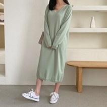 [수키] 브이넥 롱원피스 1071107