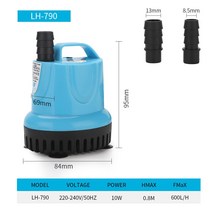 가압펌프 10W 18W Bottom suction pump fish tank submersible pump filtration bottom aquarium circulat, 01 10W