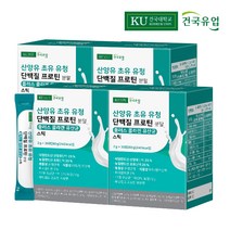 건국유업 산양유 초유 유청 단백질 프로틴 분말 플러스 콜라겐 유산균 스틱, 60g, 4개