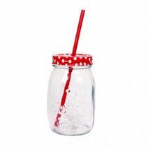 테이크아웃 커피잔 유리머그(원형) 500ml 빨대불포함