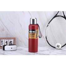 all-steel 304 russian stainless steel 보온병 컵 야외 여행 대용량 주전자 스테인레스 스틸 보온병 보온병 termo, 빨간색, 800ml
