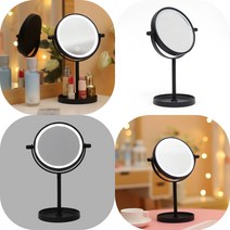 마트498 터치 LED 조명거울 블랙 세면대거울 책상 화장대거울 미용거울 미용실경대 파우더룸