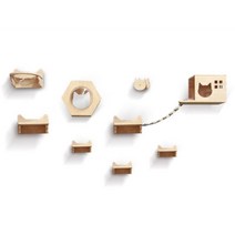 고양이 벽걸이 야옹이 캣워커 벽하우스등반 월브릿지, 3