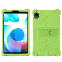 ebook리더기 이북 북 전자책 단말기 전자북Realme Pad 미니 케이스 pad Mini 8.7 인치 태블릿 용 스탠드 커버 KickStand 소프트 실리콘 보호 쉘, 04 green, 01 For Realme pad mini