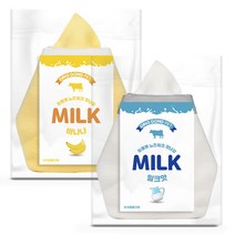 딩동펫 우유 노즈워크 2p 17 x 16 cm, 바나나맛, 밀크맛, 1세트