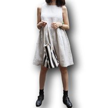 [로프쿠스]LOPKS. 미니 원피스 (베이지 XL 출산 원피스 컬러 감색 베이지 블랙 에스닉 에스닉 원피스 a 라인 원피스 드레스 a 라인 원피스 출산 숲 소녀 로와 후쿠 퍼프 슬리브