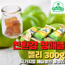 홍쌍리 친환경 매실명인 청매실 농축액 4종 설 추석 명절선물 고추장장아찌 매실환 청매단 캔디 사탕 젤리 매실액기스 매실엑기스 매실농축액 매실효능 매실액 매실원액 매실청 가족건강식, 청매실 젤리 300g