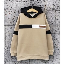 유니우 주니어 남아용 [봄 가을 특양면] 베이직 후드 티셔츠