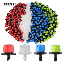 관수자재 50-800pcs 정원 조절 노즐 물방울 관개 물 스프링클러 143939 막힘 방지 드리퍼 이미 터 화단 야채, 화이트 드리퍼 800개