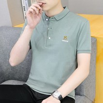 여름 남성 스판 캐주얼 반팔 티셔츠 3W107