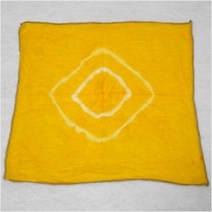 손수건 천연염색(치자) (10인세트)