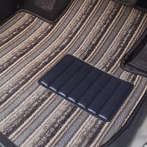 링컨 MKC (14/9~) 차량용 코일 패션 러그매트 카매트 발매트, 확장형_1＋2열, 베이지, 링-02_MKC (14／9~)