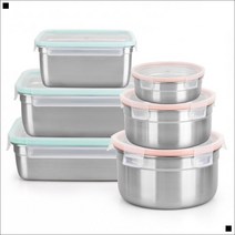 적층구조 다양한크기 산화최소화 올스텐 반찬용기 스텐반찬통, 스텐락퓨어직사각6-2호 1P