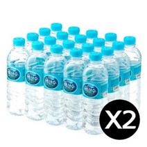 농심 백산수 500mL x 40병 생수 물 0.5리터(라벨 유/무 랜덤발송), 상세페이지 참조
