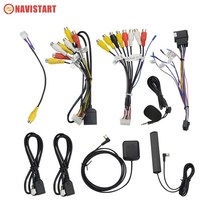 OKNAVI 마이크 USB GPS 후면보기 카메라 RCA 출력 AUX SIM 카드 슬롯 라디오 변환기 자동차 내비게이션용 16PIN 4G 전원 케이블, [03] 4G RCA  FAN