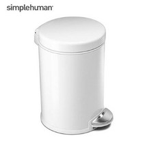 포커시스 심플휴먼 디럭스 원형 휴지통 4.5L 화이트 SPH-CW1853