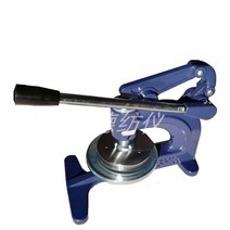 시편절단기 절단기 직물 재단기 프레스 샘플링 핑킹, 파란색  백킹