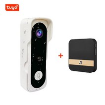 Mini 2.0MP Tuya APP Doorbell Camera WIFI Security CCTV Wireless 1080P Smart Home Video Intercom IR N, 03 V20S-W-1in