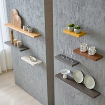 휴니드아름드리 벽선반 무지주 빈티지 고재 나무 원목 다용도 수납 주방 벽걸이 선반 일자형, 빈티지 무도장