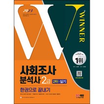 시대고시기획 2022 사회조사분석사 2급 2차 실기 한권으로 끝내기 (마스크제공), 단품