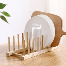 원목 접시꽂이 식기정리대 우드 그릇거치대 컵 건조대