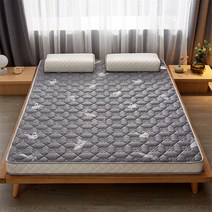 자충에어매트 캠핑에어침대 발포매트 차박 트렁크 에어 UVR 태국 천연 라텍스 매트리스 니트 폼 메모리 호텔 가정용 두꺼운 필링 방지 더블 침대 풀 사이즈, 10.90x200cm - Thickness 4cm-NO