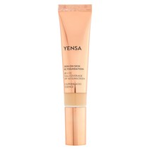 YENSA 스킨 온 비씨 파운데이션 BB CC 풀 커버리지 선크림 선젤 SPF 40 크림파운데이션 비건 파데 여름 세럼 앰플 에센스, Medium Warm, 30ml