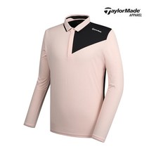 [테일러메이드]남성 사선 배색 카라 티셔츠 TMTYK1902-403