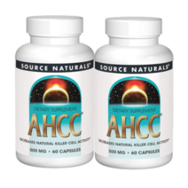 소스내추럴스 AHCC 표고버섯 균사체 500mg 60정 2통 약 20일분, 상품선택