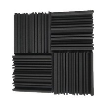 실내방음벽 가정용 아파트 방음벽 차음재 차음판 1224pcs 25x25x5cm KTV 소음 흡수 폼 타일 웨지 스튜디오 어쿠스틱 패널 사운드 방음 벽, 24 PCS, Black