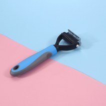 파인딩몰 모찌빗 강아지 고양이 털갈이 엉킨털 죽은털 제거 장모 단모 브러쉬 빗, 1개, 대형(블루)