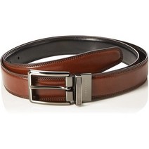 해외 PROD2460000640 페리엘리스 Perry Ellis Mens Portfolio Double Stitched Leather Reversible Belt (