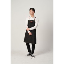 보눔앞치마 블루데님 or 블랙데님 택1 앞치마, 1개, 블랙