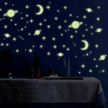 [KT알파쇼핑]야광 스티커 별 알파벳 유성 셀프DIY 천장 벽면 데코, 유성_W720A26