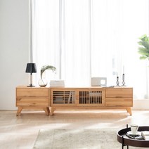 헤이미쉬홈 안나 북유럽 원목 TV 거실장 세트 2100, 단품