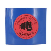 조립식송판 격파장 태권도격파 나무 격파 송판 목판 훈련 장비 테스트, 파란색 깨진 타일