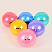 니스포 리듬체조공 5인치 키즈 유아용 체조공 6컬러, 핑크
