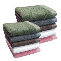 송월타월 40수 세면타월 BL200G, 랜덤 발송, 10개