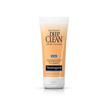 Neutrogena 딥 클린 데일리 페이셜 크림 클렌저 먼지 오일 및 메이크업 제거를 위한 베타 하이드록시산 함유 알코올 프리 오일 프리 및 논코메도제닉 200ml(7온스, 7 Fl Oz (Pack of 1)