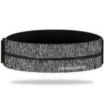 트레일러닝조끼 등산준비물 베스트 Queshark 더블 지퍼 포켓 허리띠 스포츠 가방, 라이트 그레이